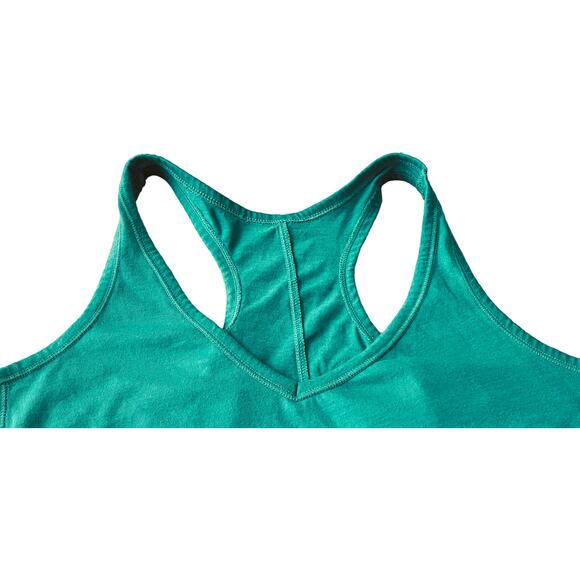 OLD NAVY ACTIVE TANK TOP,  WOMENS, L, TEAL BLUE, RACERBACK, COTTON/POLYESTER - Picture 2 of 12
